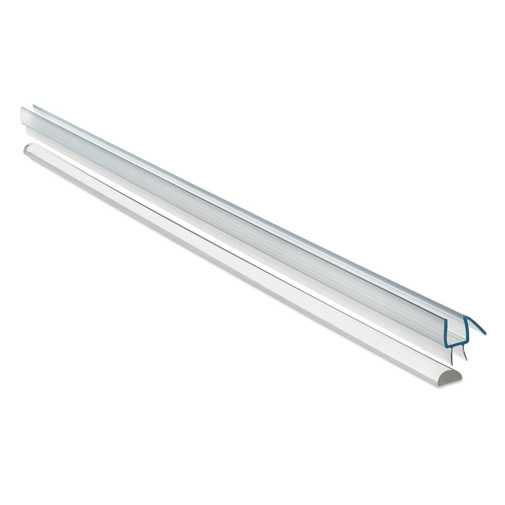 Brushed Nickel Frameless Hinged Shower Door R1742
