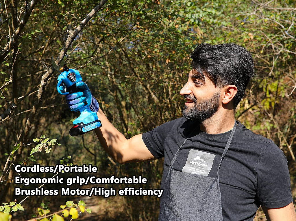 Cordless Electric Pruning Shears with 2Ah Lithium Battery, 30MM Cutting Diameter W466408