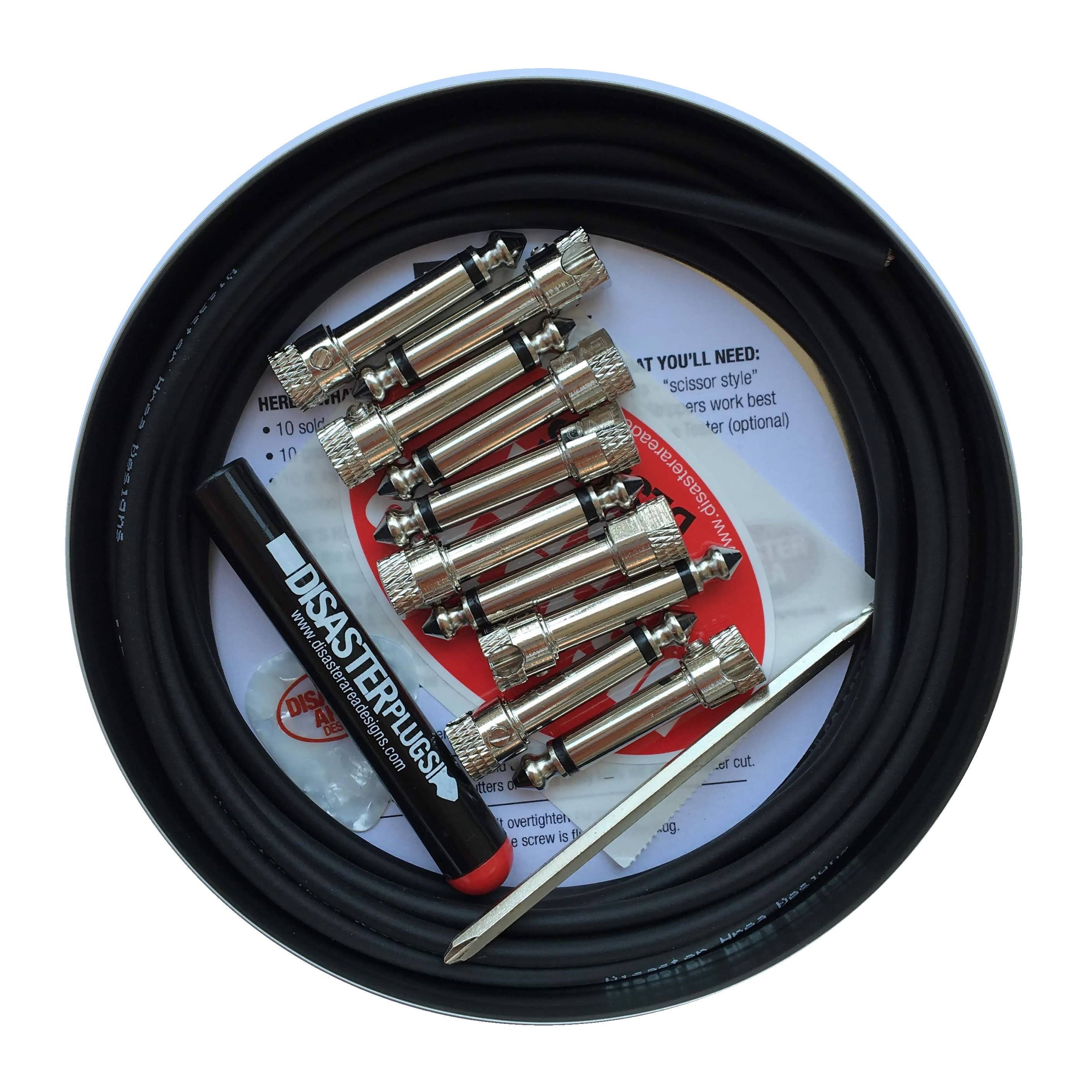 Black Solderless Cable Kit 10ft 10 Plugs B645