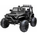 12V Kids Electric Ride on Car 2 Seats Battery Powered RC Black P197