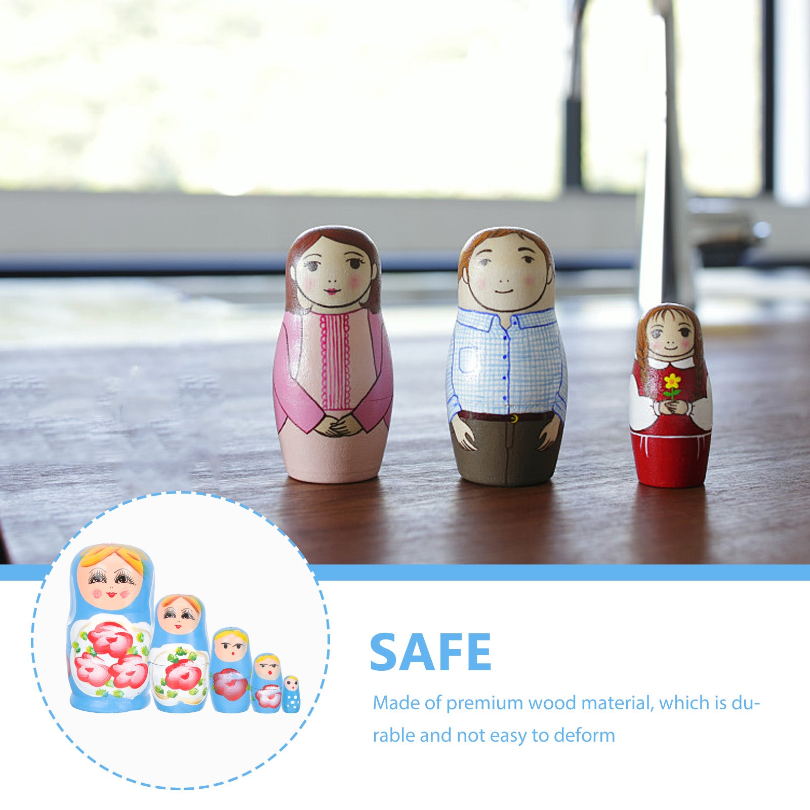 Matryoshka Wooden Dolls Q9540