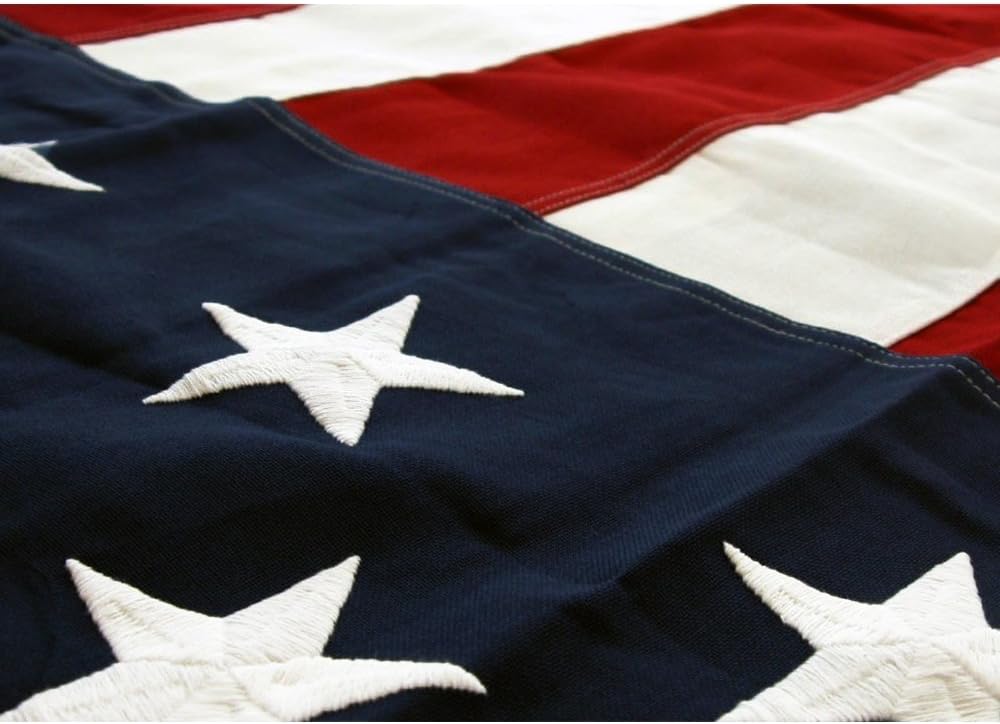 American US Flag 5x9.5 Foot Heavy Duty Cotton Burial Casket Flags with Brass Grommets S469193