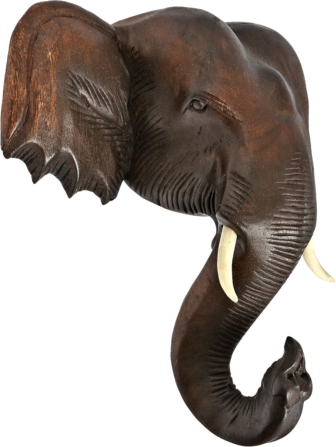 Thai Elephant Head Sculpture Wall Art 12X12 N718