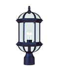 Textured Black Post Lantern W801