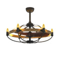 Farmhouse Ceiling Fan with 6 Lights K808