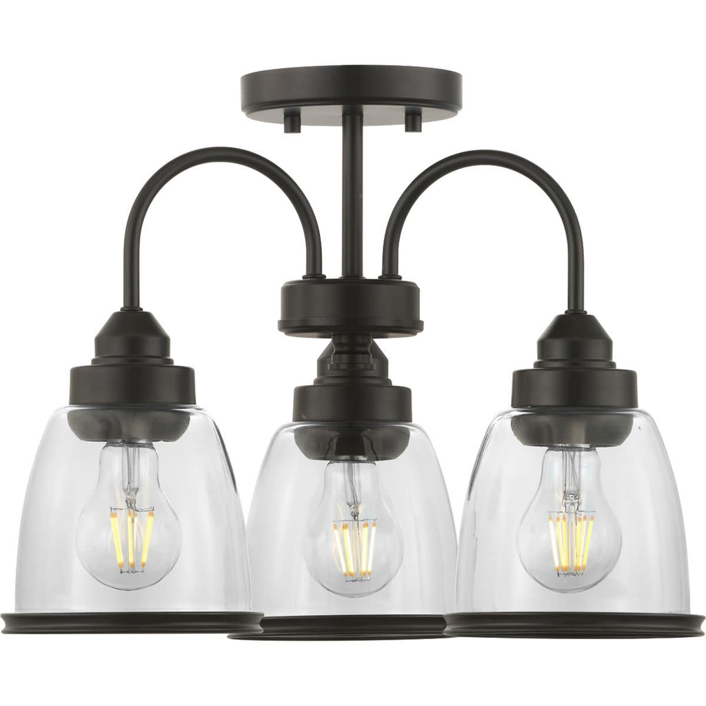 18" Three-Light Semi-Flush Convertible V132618