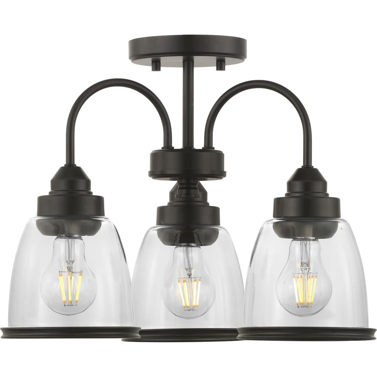 18" Three-Light Semi-Flush Convertible V132618