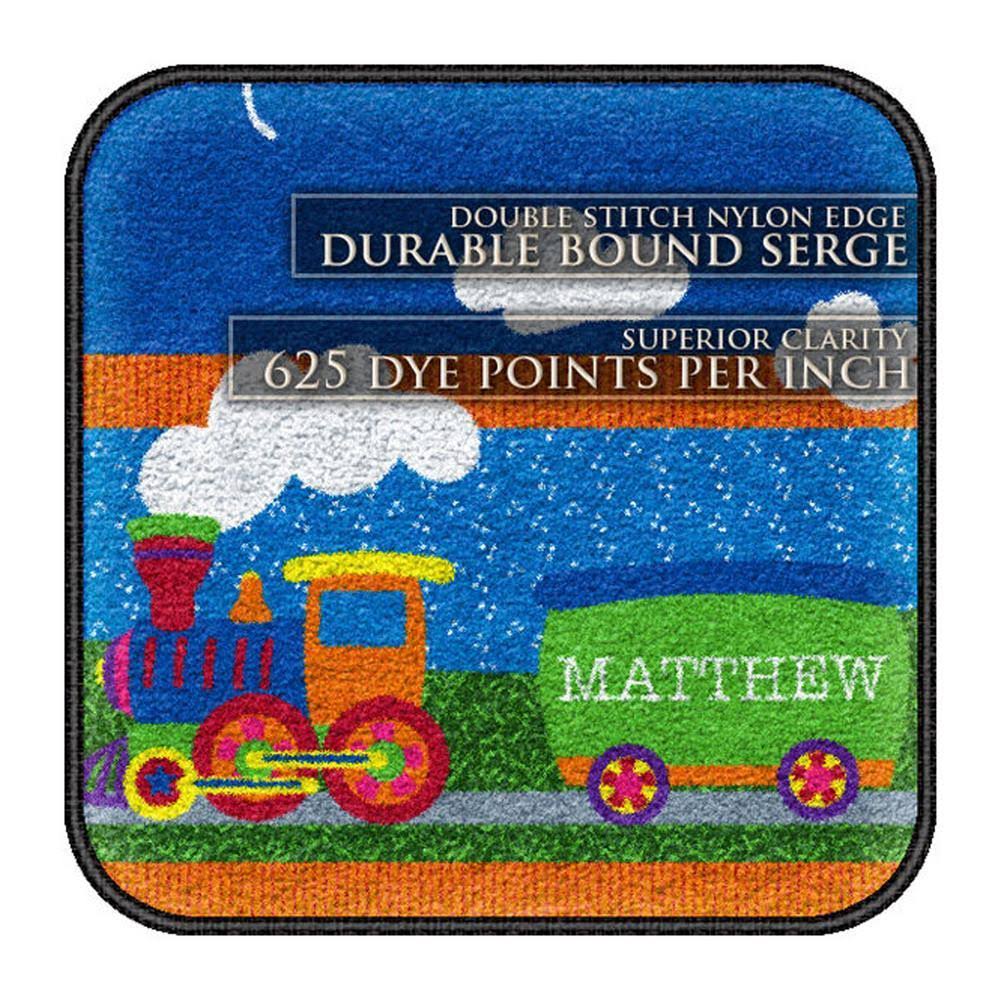 Children Learning Floor Playmat Nylon Train E29584
