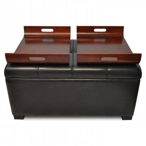 Espresso Storage Ottoman with Trays E4200