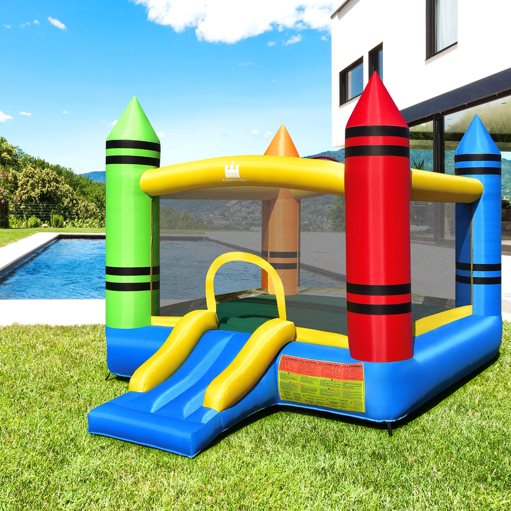 Inflatable Bounce House Jumping Castle with Slide and Ocean Balls A75380
