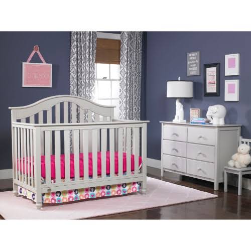 4-in-1 Convertible Crib Misty Gray N222581