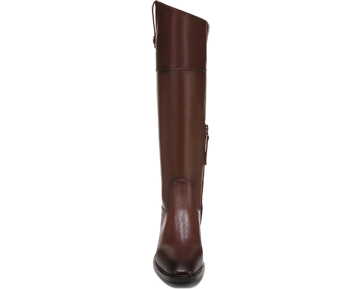 Brown Leather Knee High Riding Boots S1874