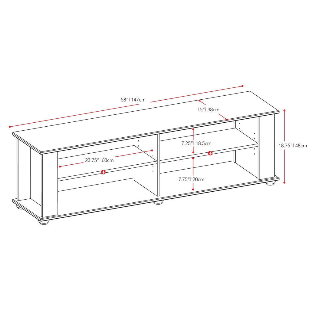 Black TV / Component Stand E948162