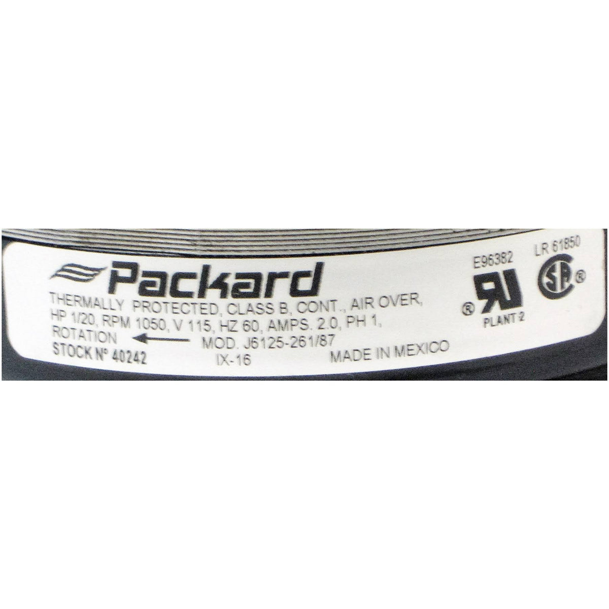 1/20 HP 115V Motor A37797