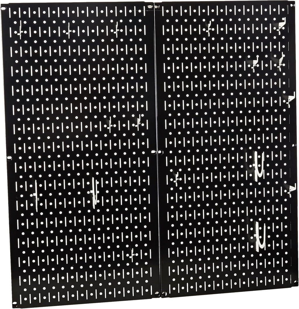 White Pegboard Storage and Organization Kit with Accessories Pack of 2 D8736