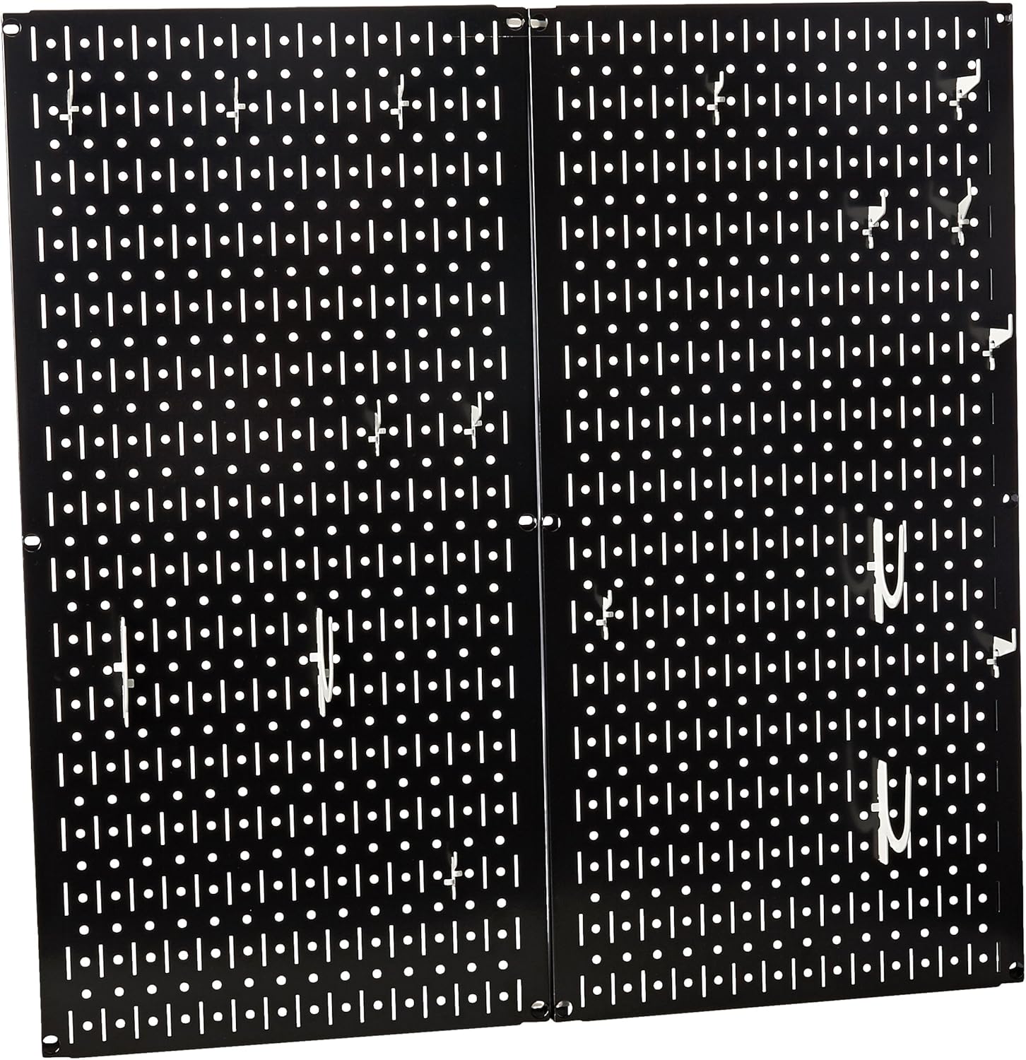 White Pegboard Storage and Organization Kit with Accessories Pack of 2 D8736