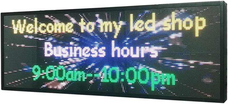 39x14 Indoor Full Color LED Programmable Scrolling Display Message Board T80742