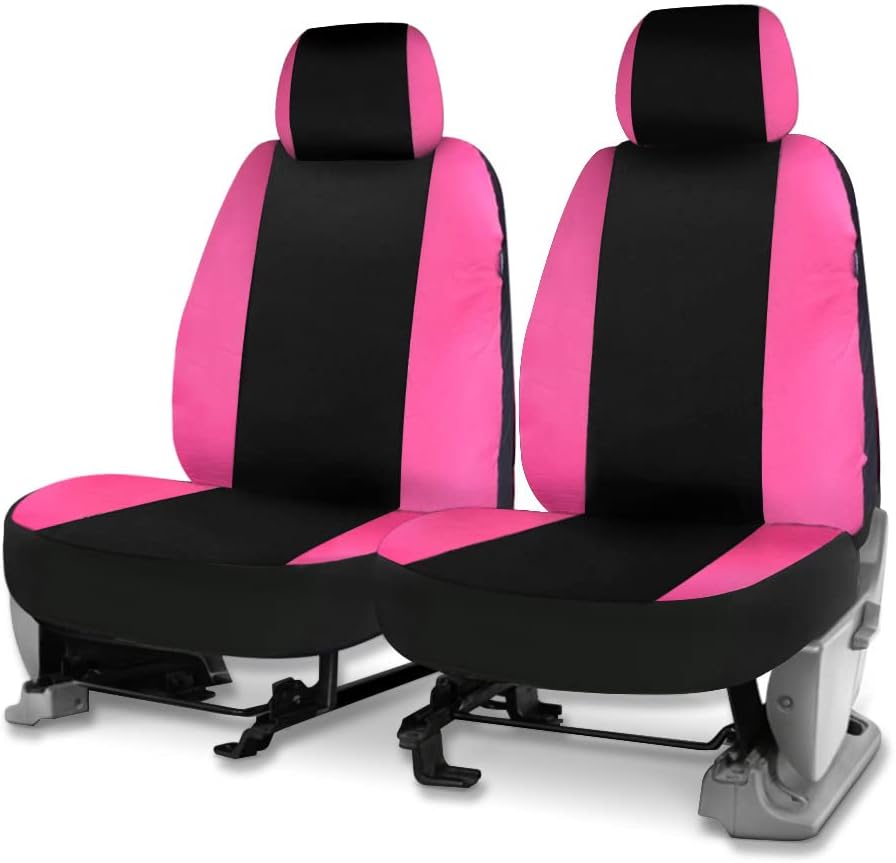 Pink Black Low Back Seat Covers Pack of 2 Q97404