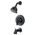 Tuscan Bronze 4-Spray Tub and Shower Faucet J2819