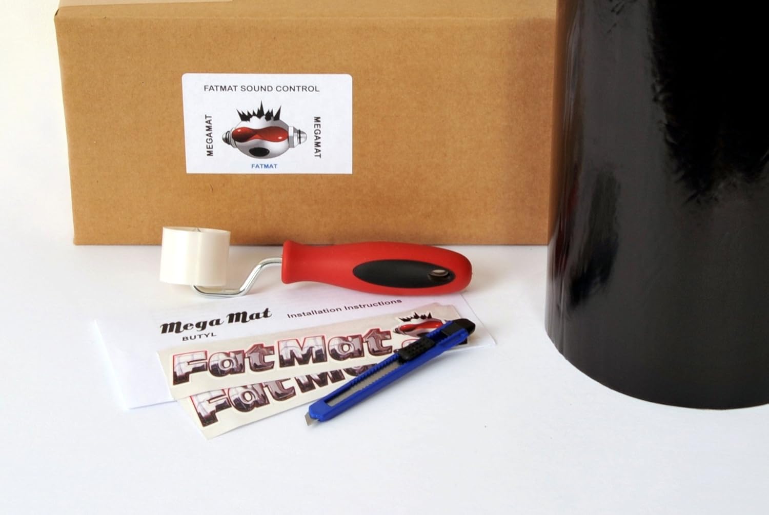 Self-Adhesive Black Butyl Sound Deadener Bulk Pack with Install Kit - 75 Sq Ft x 70 mil Thick H503517