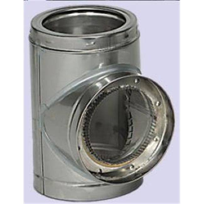 8x22 Stainless Steel Insulated Tee with Plug V909012
