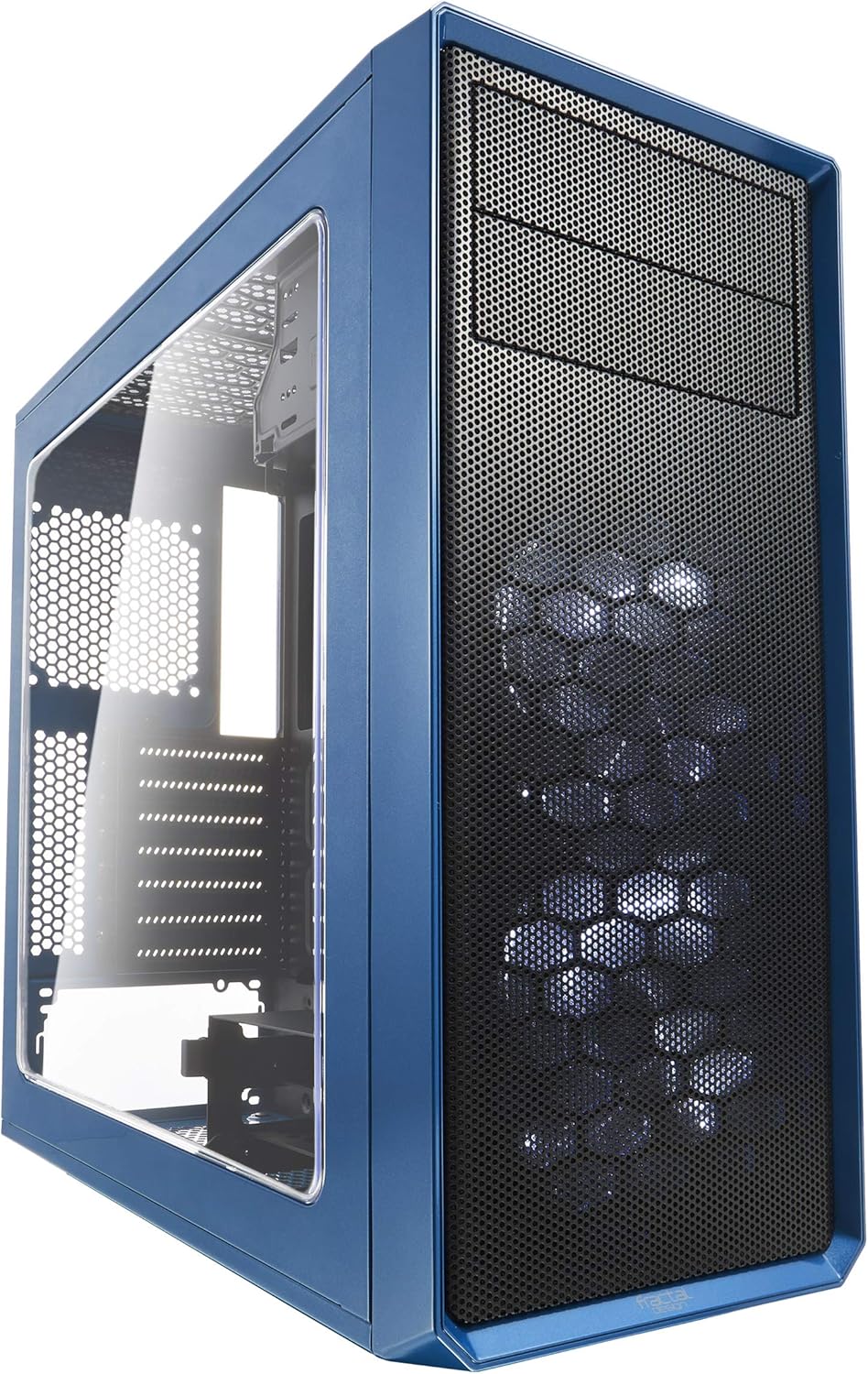 White Mid Tower Computer Case with Window Side Panel V6043