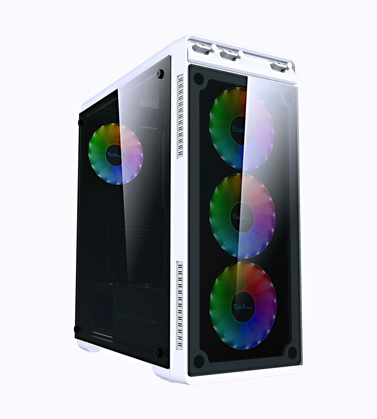 Pink Mid Tower Gaming Case with 4 x RGB Fans D3593