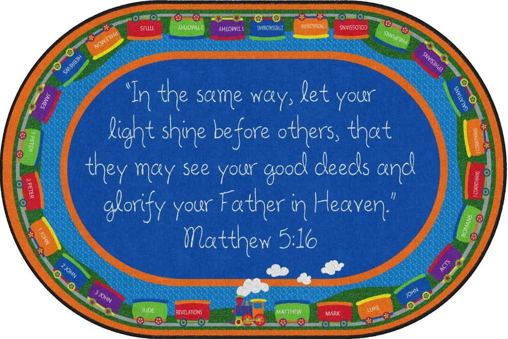 Children Learning Floor Playmat Nylon Train E29584