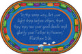 Children Learning Floor Playmat Nylon Train E29584