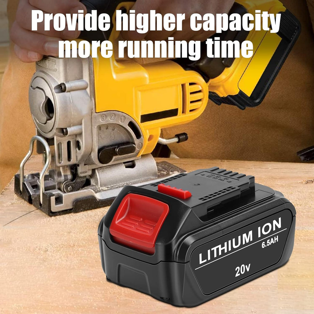 2-Pack 6.5Ah 20V Lithium ion Battery Pack B370475