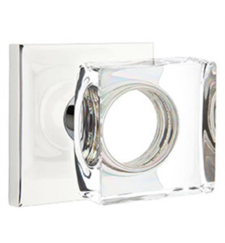 Passage Round Knob with Square Rose F20127