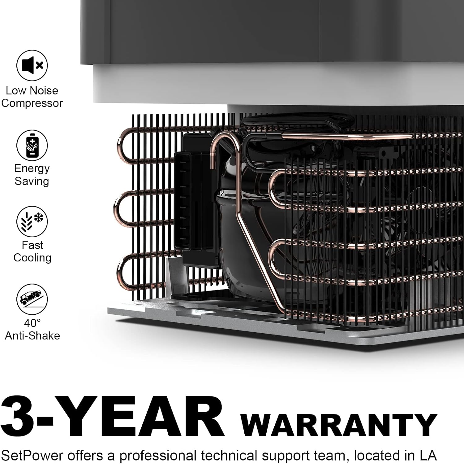 Portable Freezer Fridge, 12 volt Refrigerator, 53 Quarts O4515