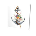 Boat Anchor with Flowers-Print on Canvas R5098