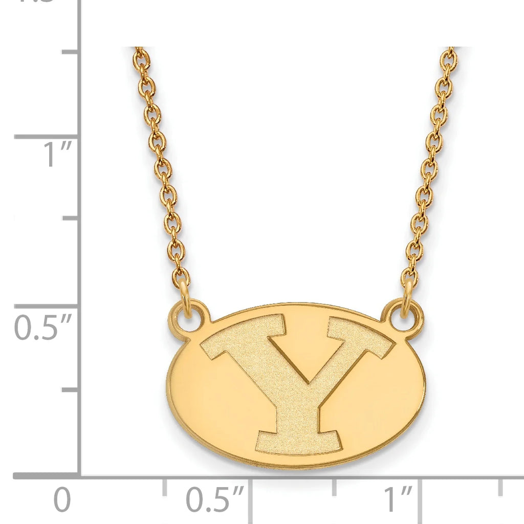 14k Yellow Gold Small Pendant Necklace I281