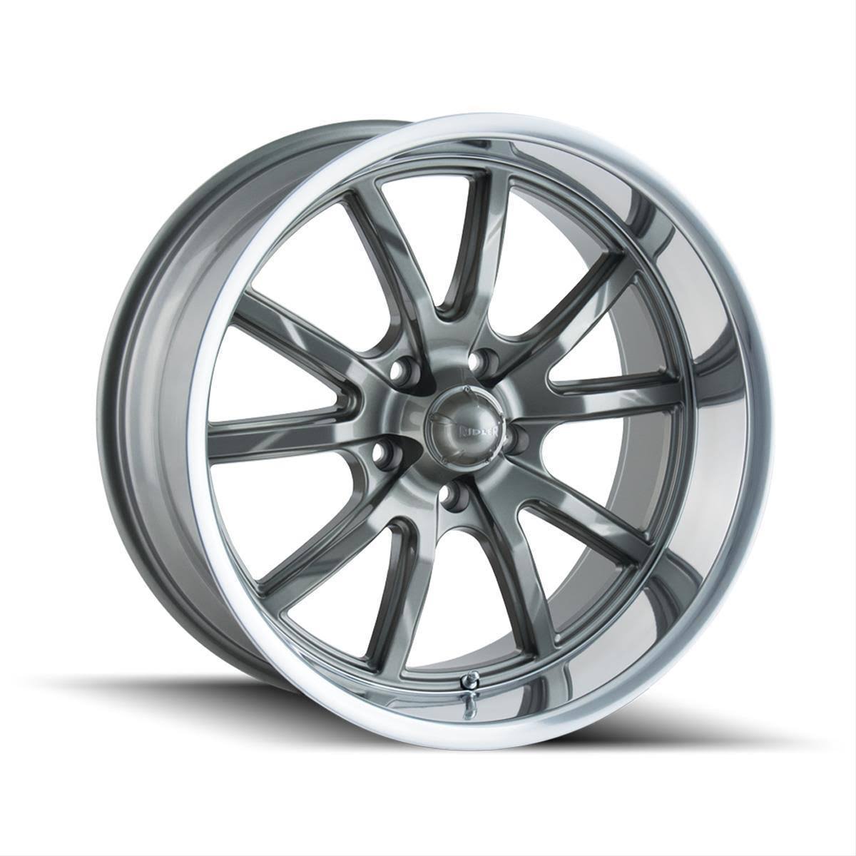 20x8.5 Grey Polished Lip Wheel A1623