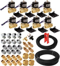 1/2" NPT Air Ride Suspension High Flow Electric Air Valves/Solenoids 210 PSI Four Corners with Fittings and Hoses T8828