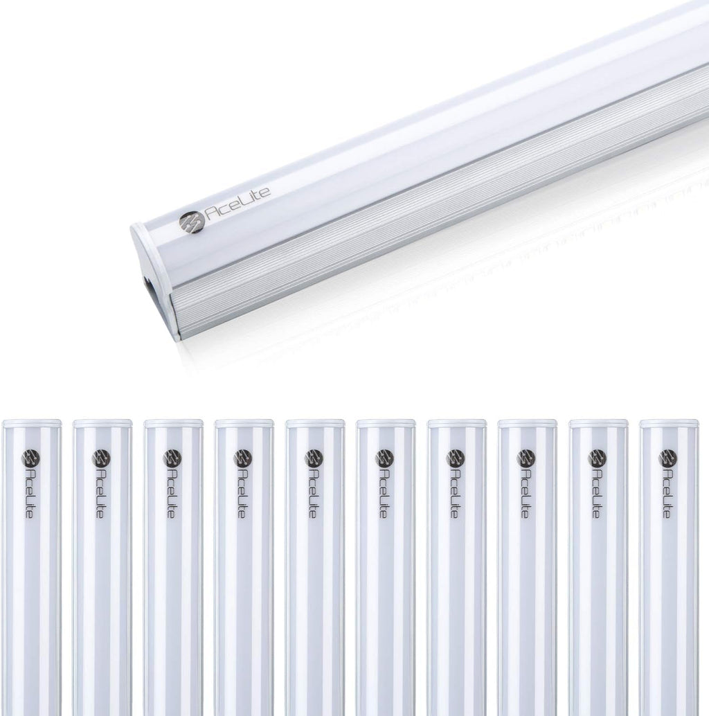 LED T5 Integrated Single Fixture, 4FT, 20W, 2200lm, 3CCT, 10 Pack B995331