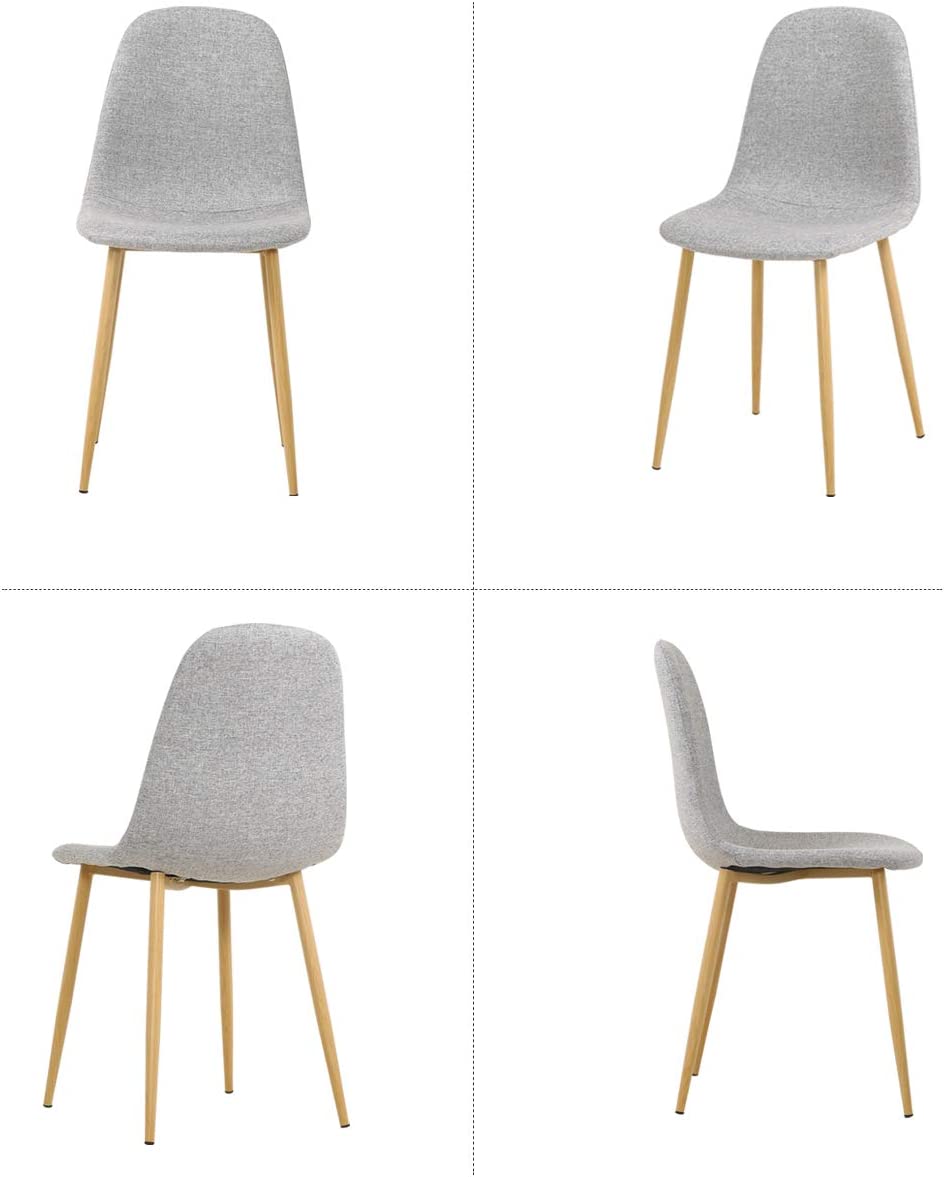 Grey Velvet Dining Chairs Set of 4 J5042