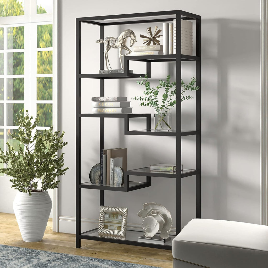 Blackened Bronze Metal Bookcase I8933