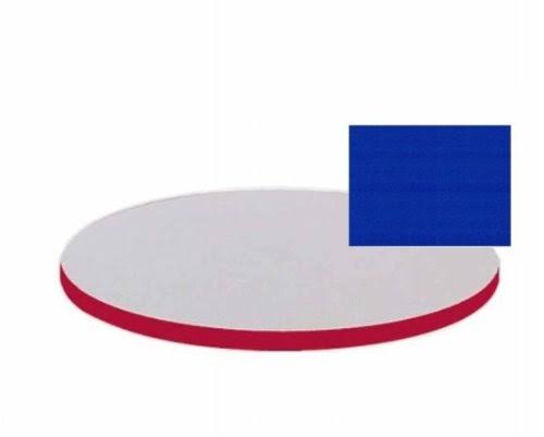 Round Blue Cafe Table 30 in. R810226