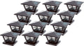 5x5 Solar Post Cap Light with 4x4 Base Adapter, Brown, 12 Pack L787375