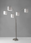 Brushed Steel Metal 5-Arm Arc Lamp V534
