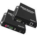 4K HDMI Extender Over Ethernet Cat5e/6/7, HDMI Balun Over IP Gigabit Switch, IR Control, Bidirectional RS-232, EDID Pass-Through HDMI Transmitter Receiver Kit W1968