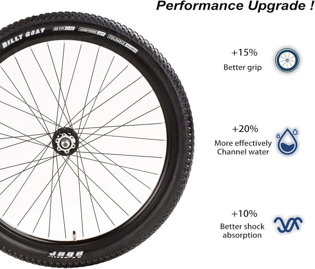 2 Pack Foldable Replacement Mountain Bike Tire 26 27.5 29x2.125 X33486