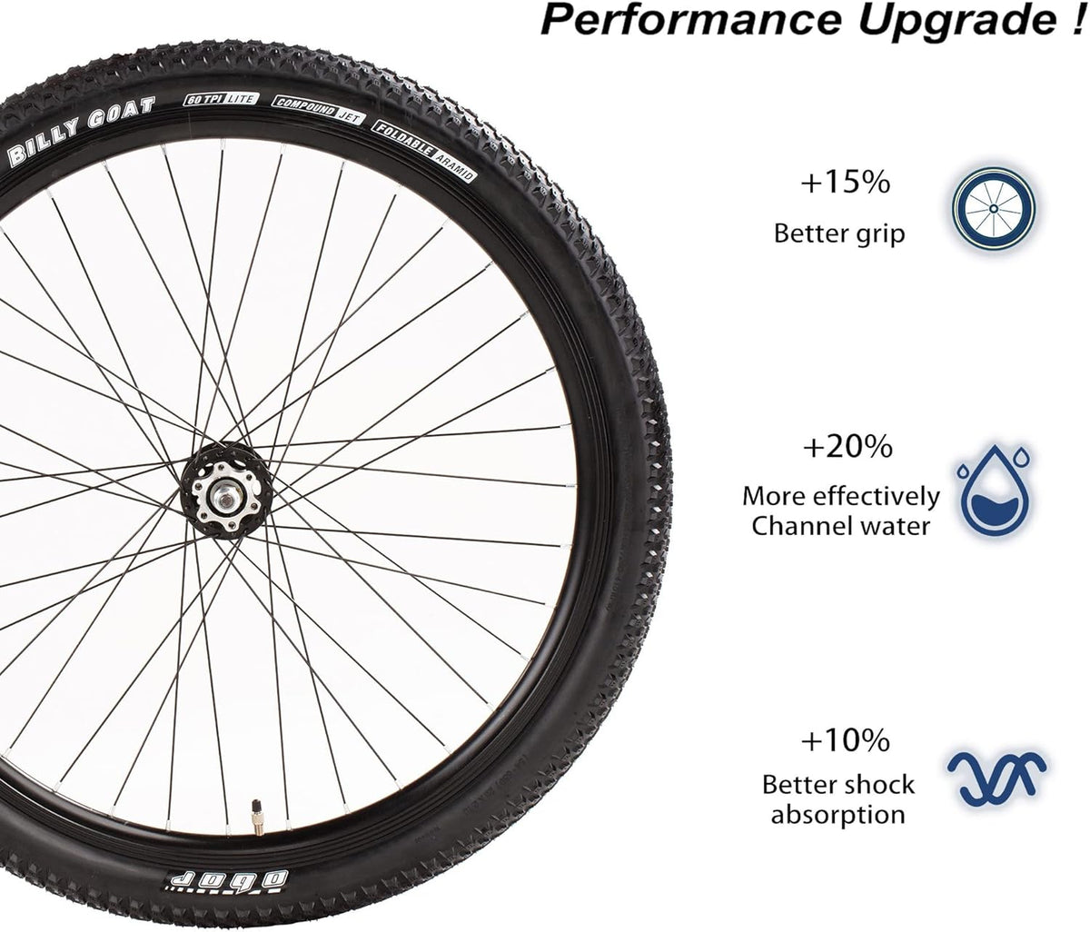 2 Pack Foldable Replacement Mountain Bike Tire 26 27.5 29x2.125 X33486