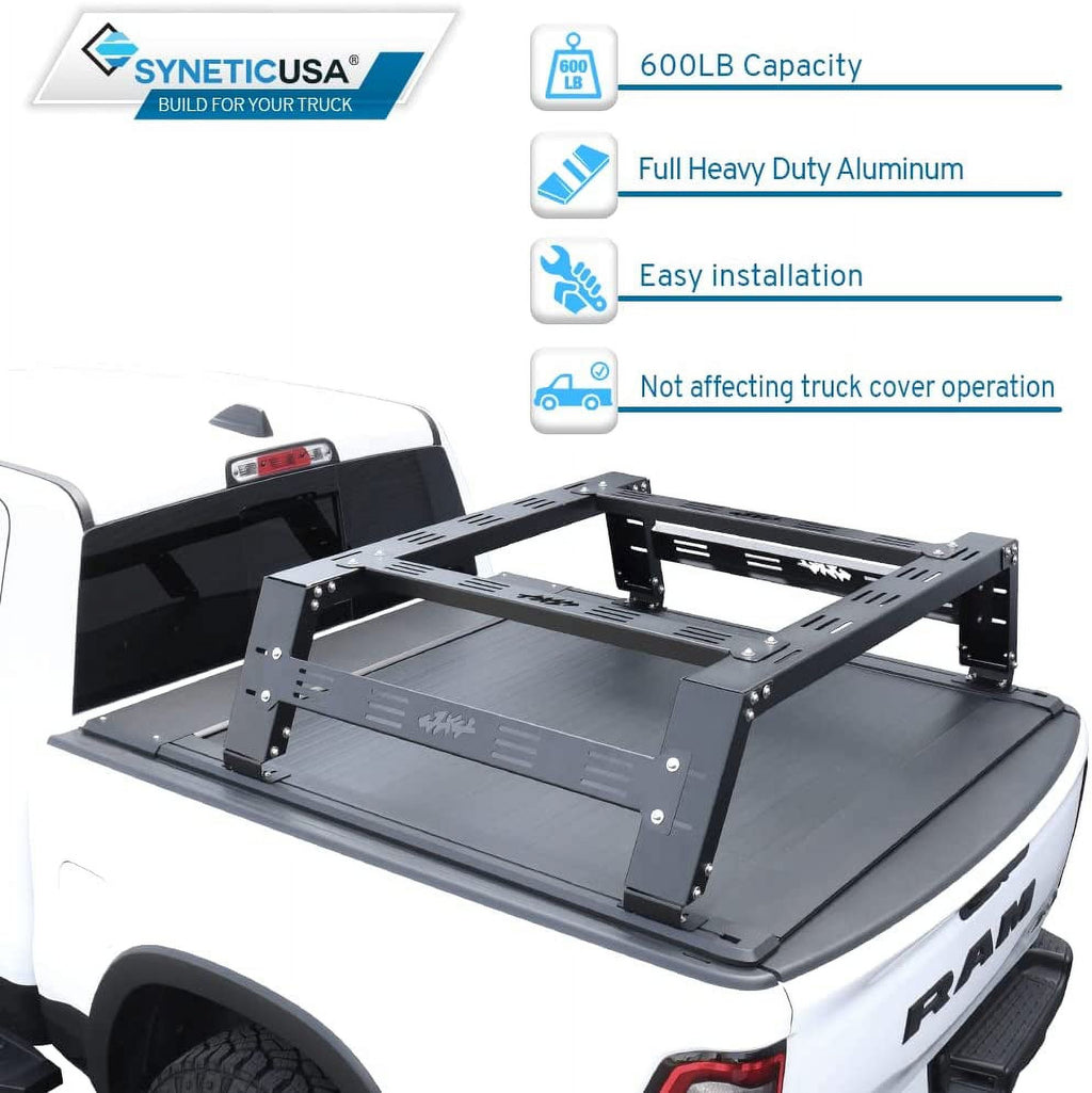 Matte Black Low Profile Aluminum Tonneau Cover Z25759