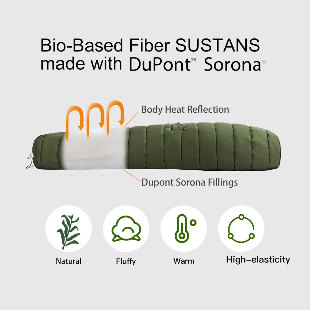 OD Green Portable Sleeping Bag Hammock Top Quilt W961