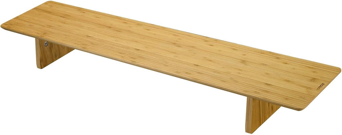 Large Bamboo Wood Dual Monitor Stand Riser Pack of 2 X81022