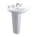 Single Hole Pedestal Lavatory in Sedona Beige R8612