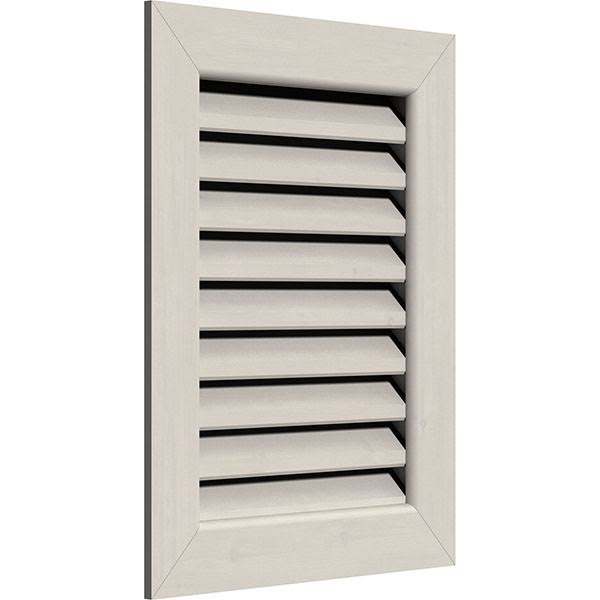 26 inch x 12 inch Vertical Gable Vent Primed Smooth Western Red Cedar Q6050